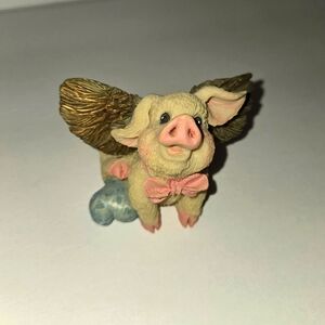 Collectible Figurine Winged Pig